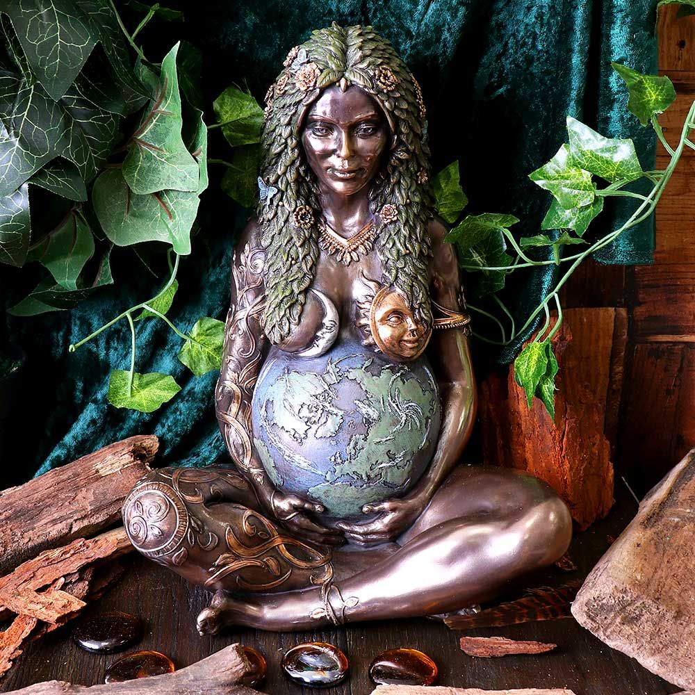 Mother Earth Bronze Figurine