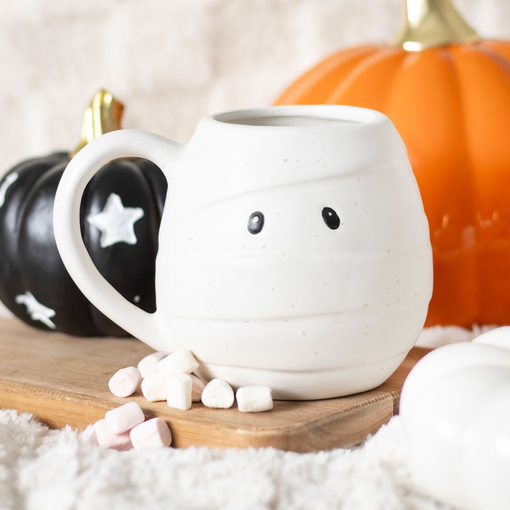 White Mummy Shaped Mug