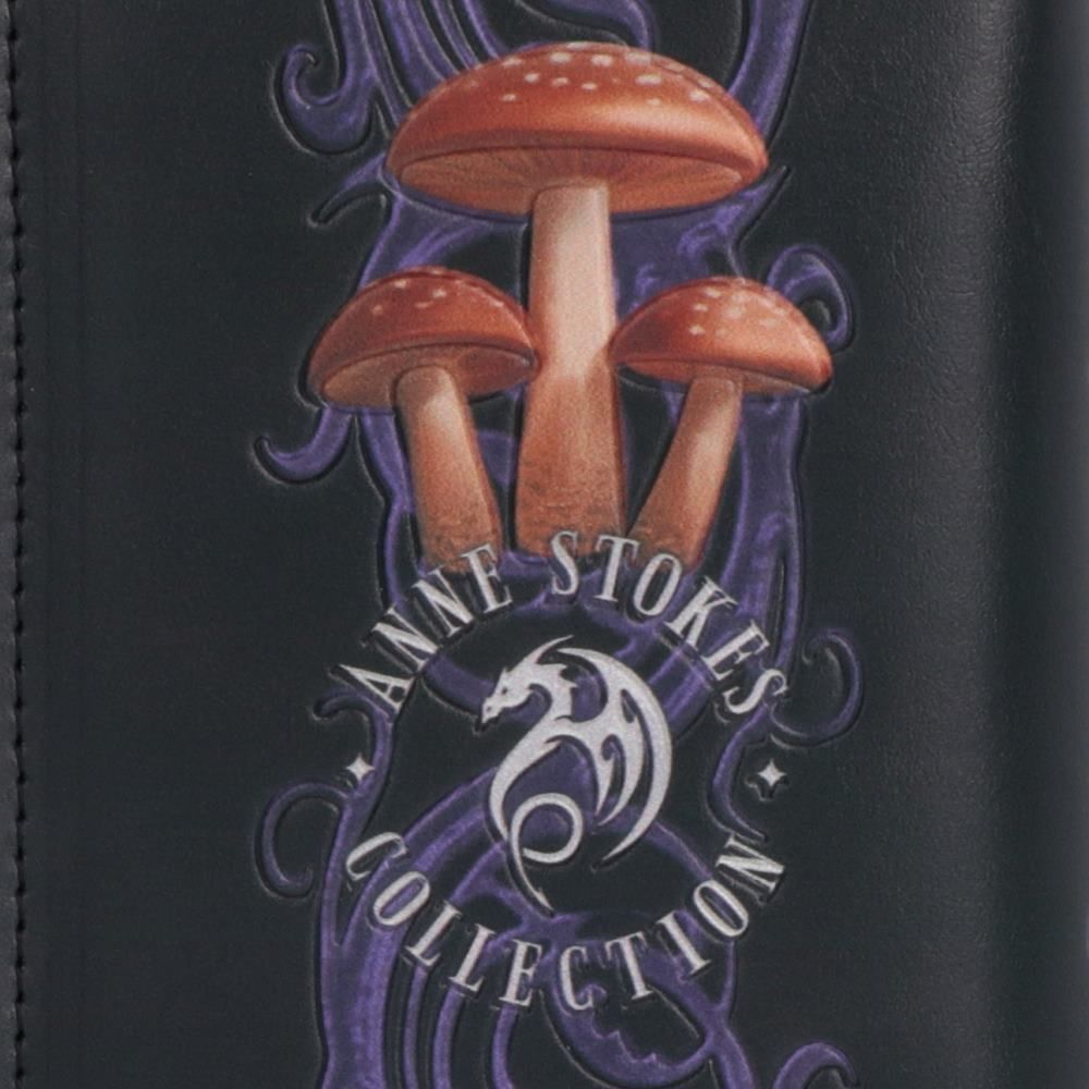 Mushroom Dragon purse by Anne Stokes with embossed dragon artwork detail