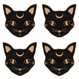 Mystic Mog Cat Face Coaster Set