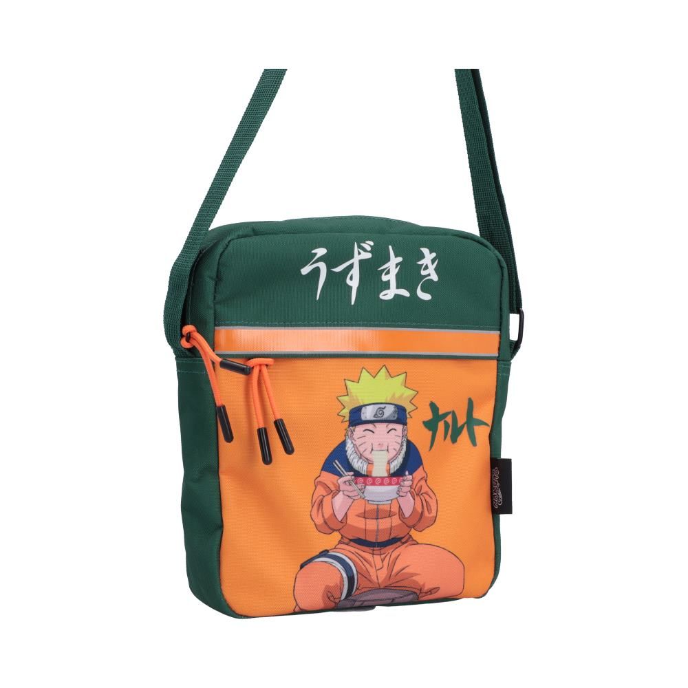 Naruto Uzumaki orange and green crossbody bag