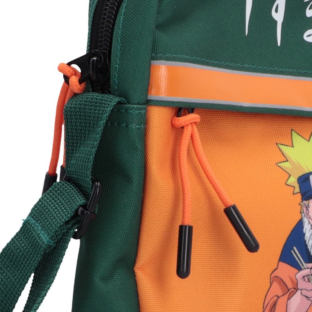 Naruto Ramen Crossbody Bag zipped pocket detail