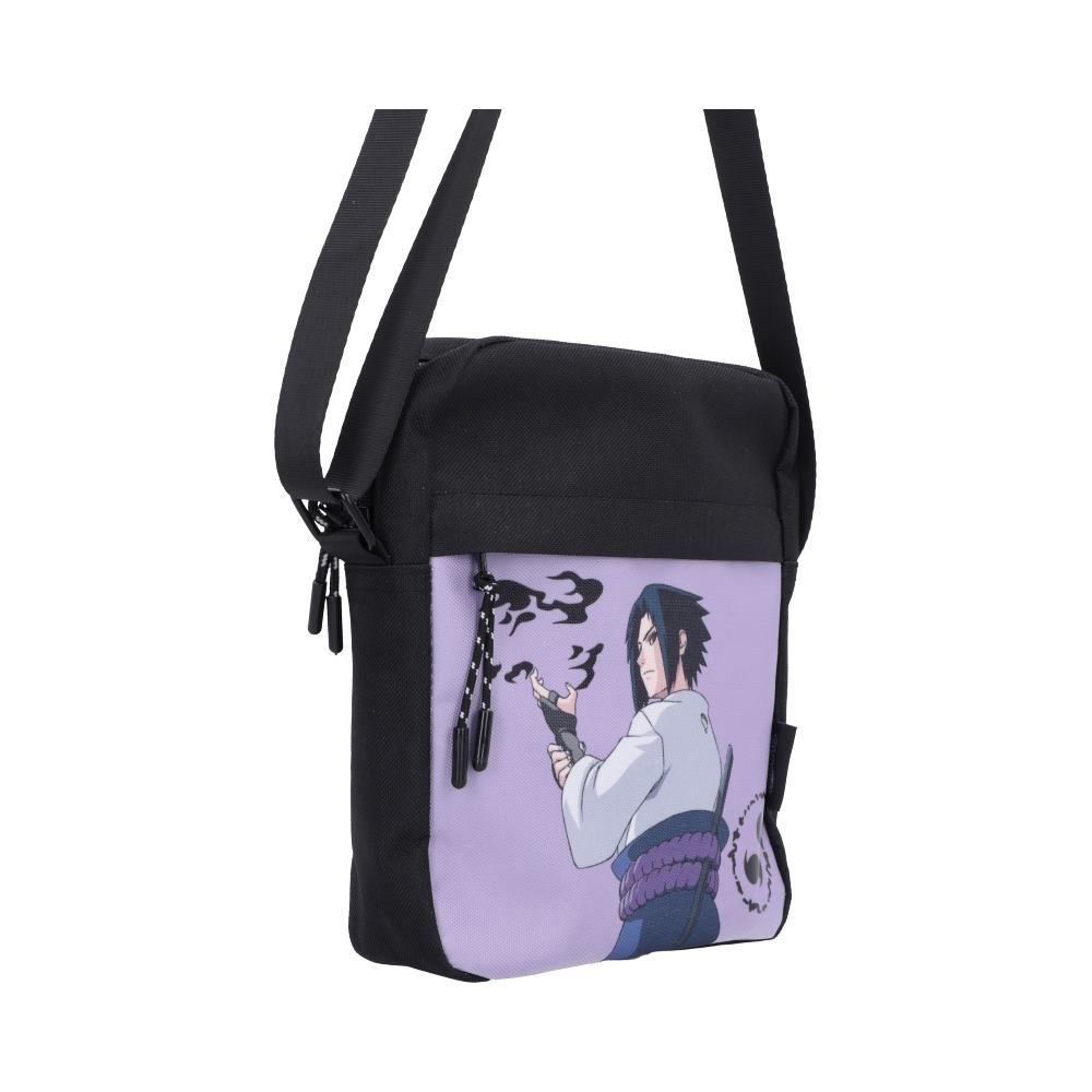 Sasuke Uchiha purple and black crossbody bag