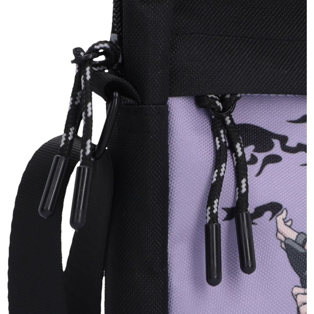Naruto Sasuke Crossbody Bag zipped pocket detail