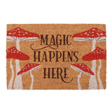 Natural Magic Happens Here Mushroom Doormat