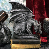 Obsidian Dragon Figurine