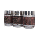 One Piece barrel shot glass set side view