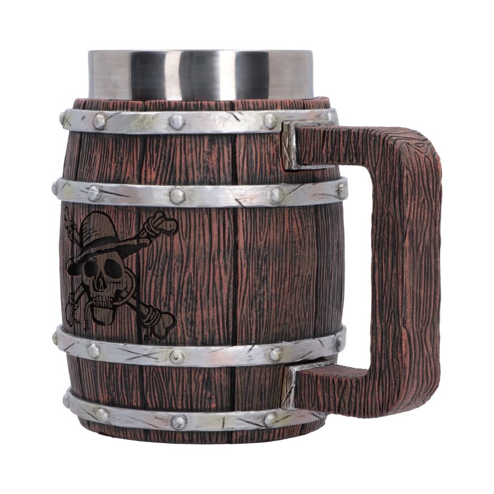 One Piece barrel tankard side view