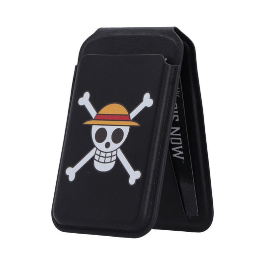 One Piece Jolly Roger Magsafe Card Holder (Black)