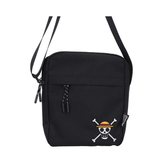 One Piece Luffy Jolly Roger Black Crossbody Bag