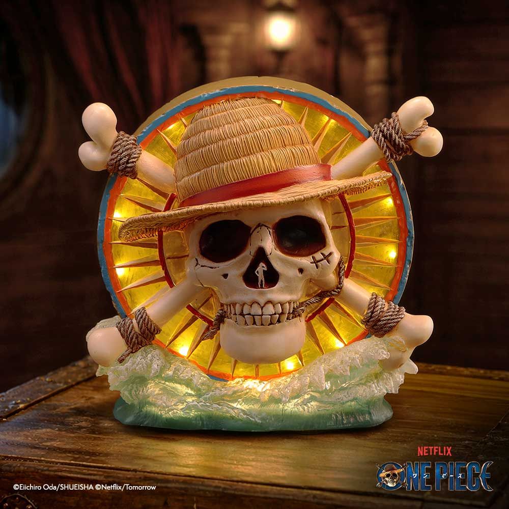 One Piece Luffy Jolly Roger lamp illuminated