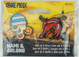 One Piece - Nami & Arlong Pin Badge Set