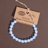 Opalite Crystal Bead Bracelet