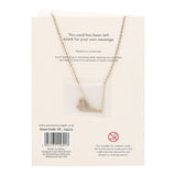 Orange Aura Crystal Mushroom Necklace Greetings Card