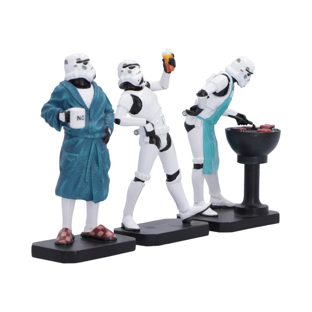 Living for the Weekend Stormtrooper figurines side view