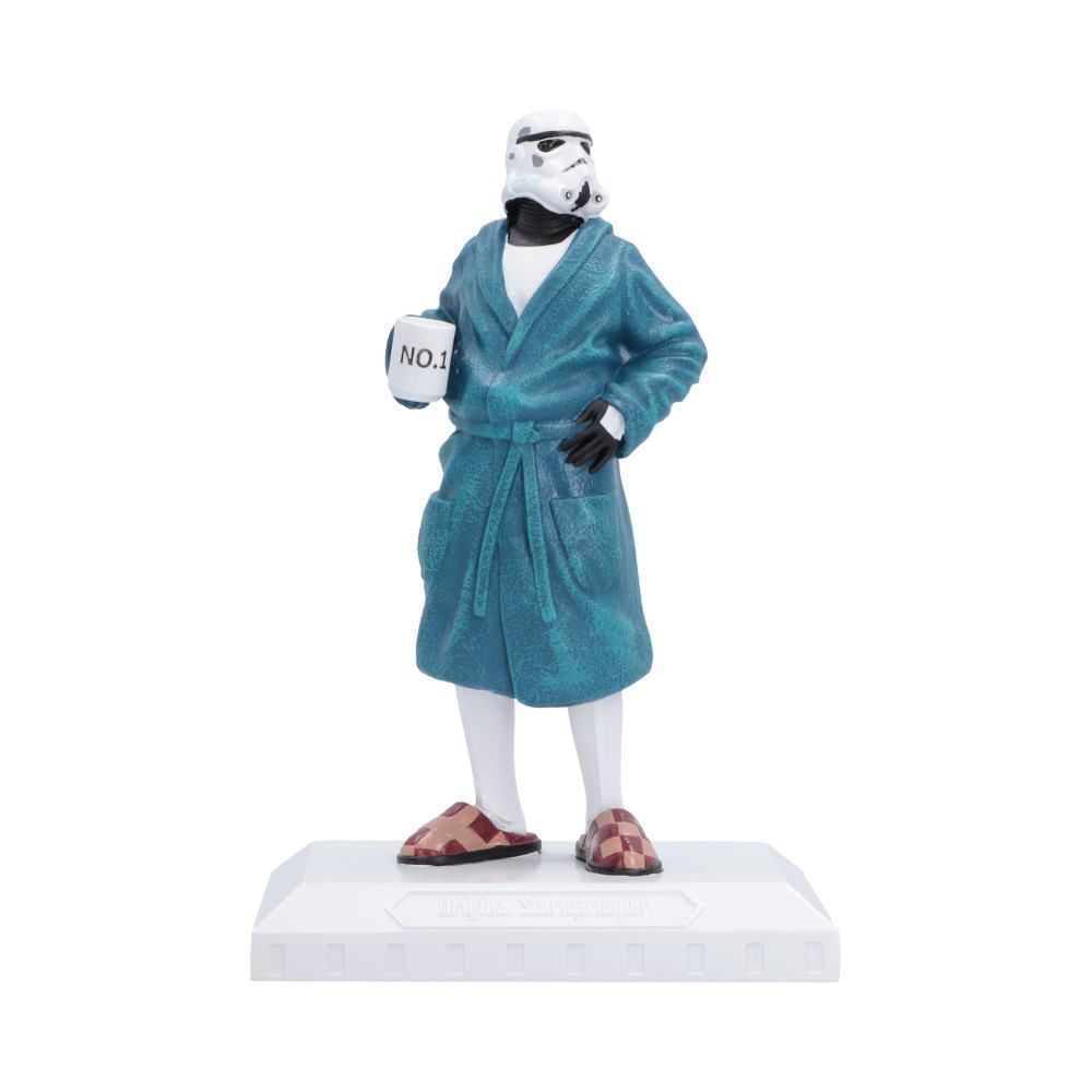 Original Stormtrooper Off Duty Figurine in blue dressing gown