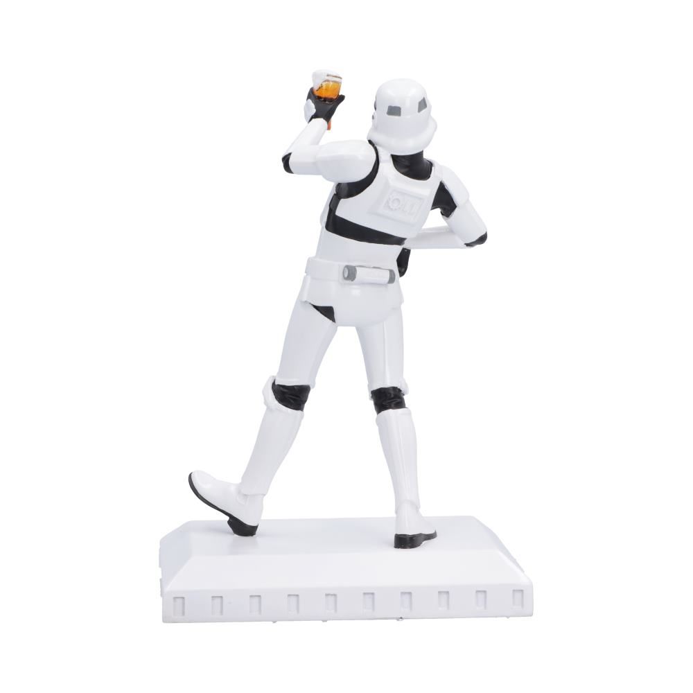Original Stormtrooper figurine holding a glass