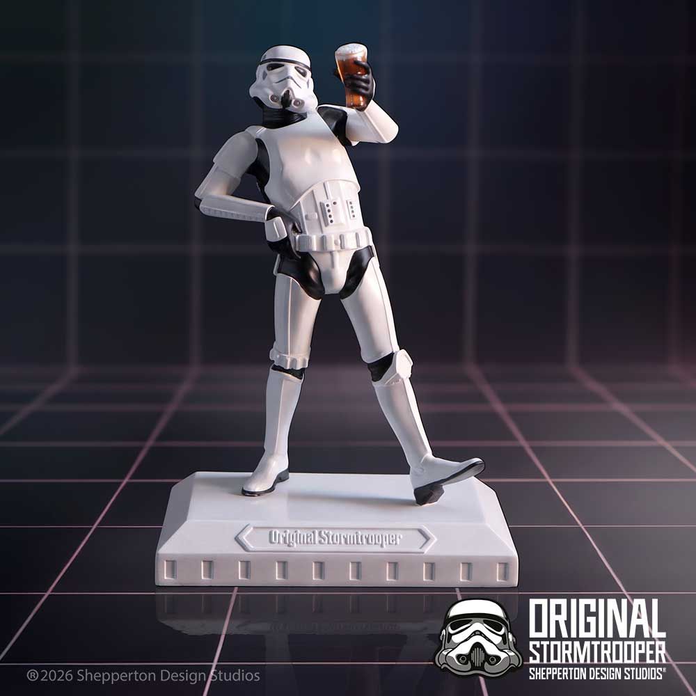 Original Stormtrooper Raise a Glass collectible display