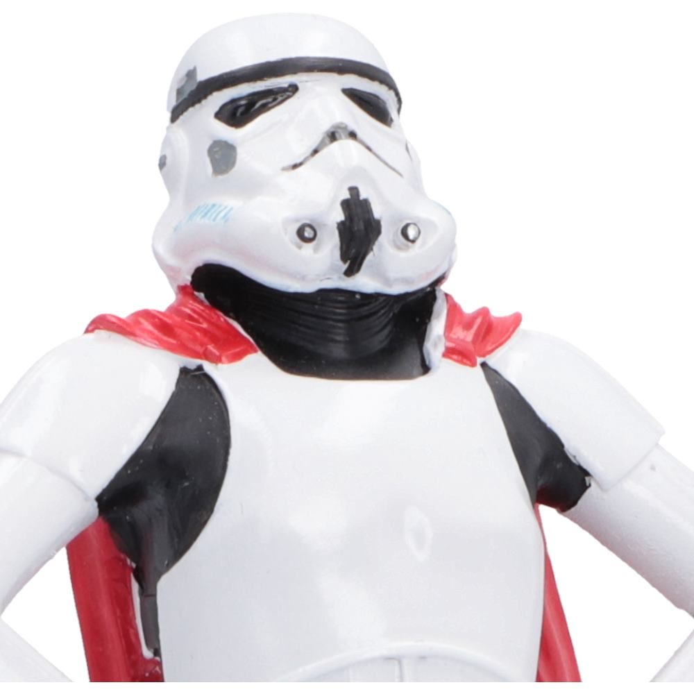 Super Trooper figurine helmet and red cape detail
