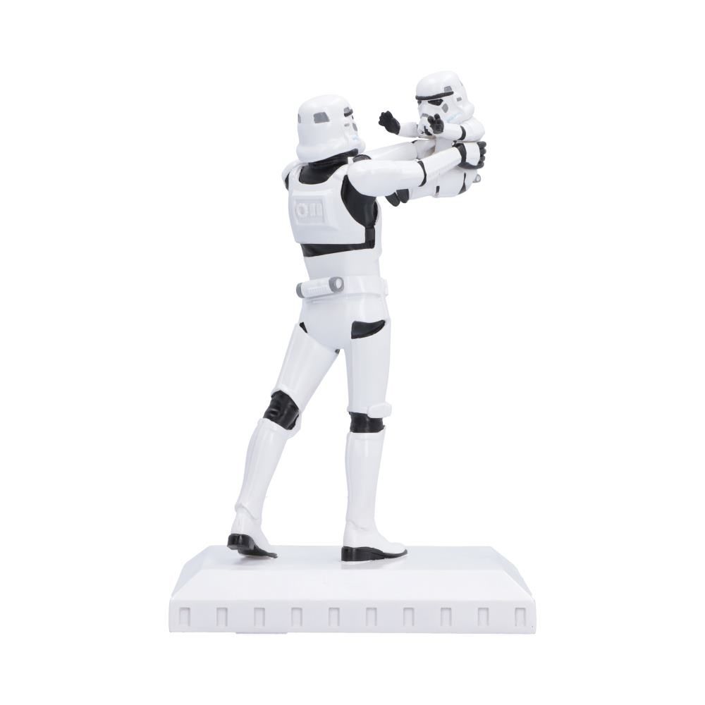 Original Stormtrooper holding baby Stormtrooper
