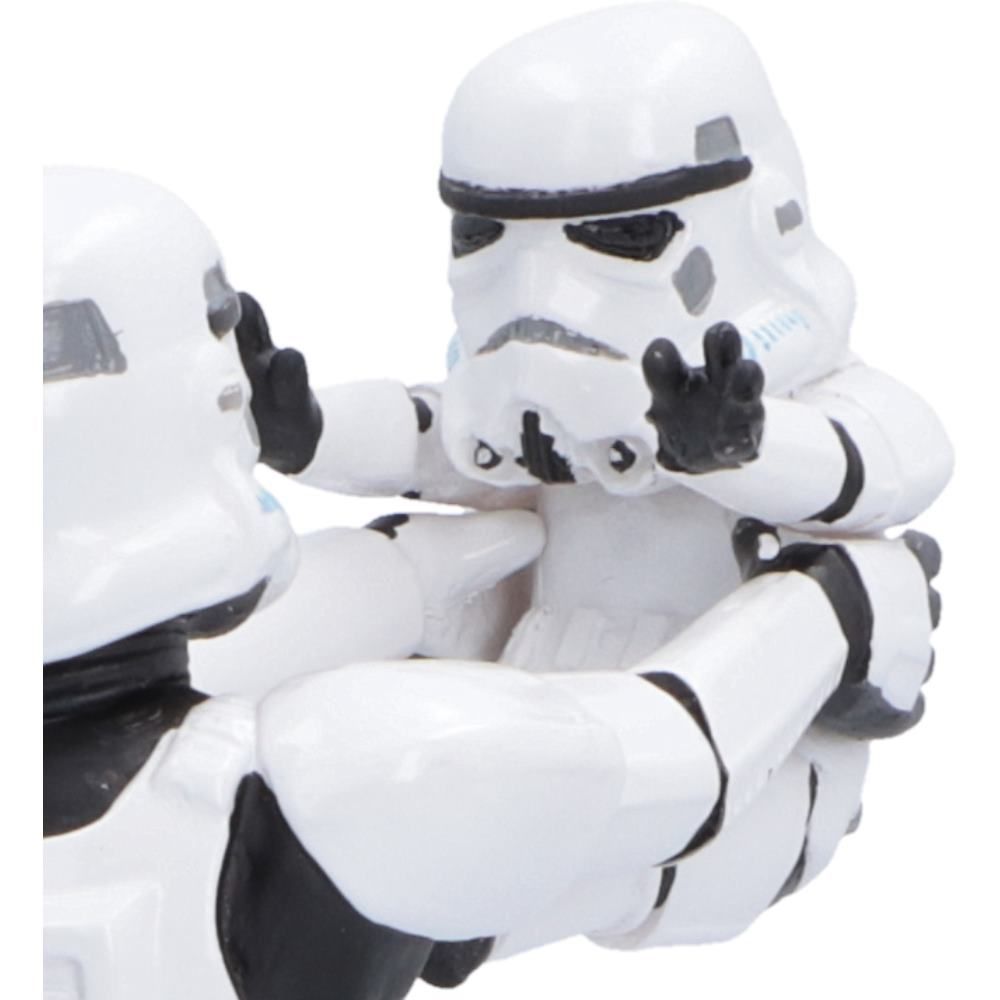 Stormtrooper holding baby Stormtrooper close-up