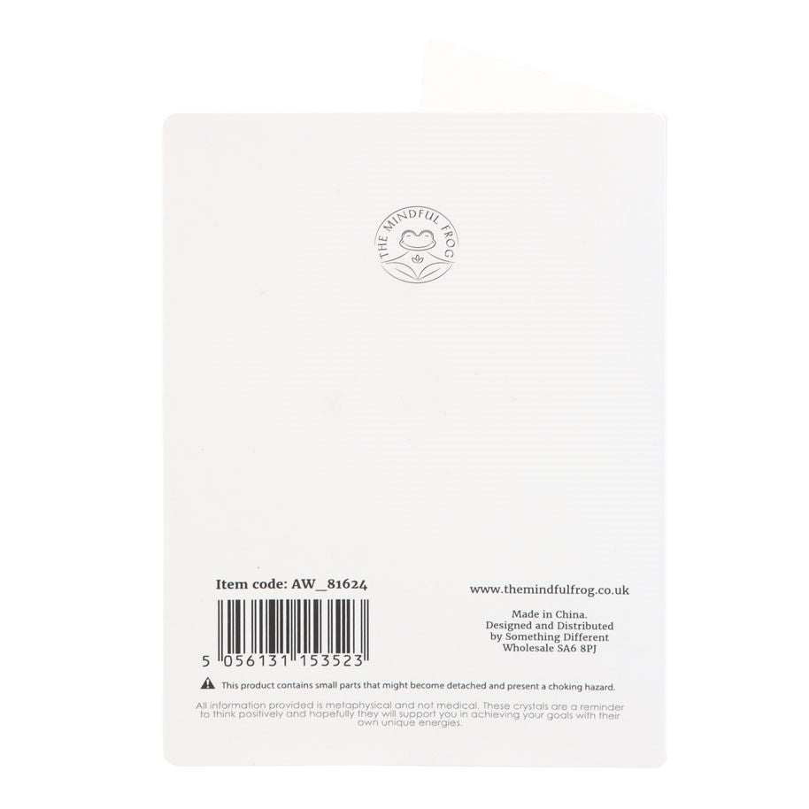 Out Of This World Tiger's Eye Crystal Moon Greetings Card