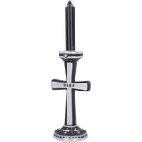 Prince of Darkness candle holder fitted with a black candle
