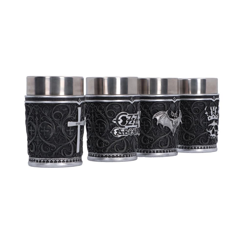 Prince of Darkness shot glasses side view