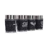 Prince of Darkness shot glasses side view