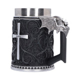 Ozzy Osbourne tankard with silver cross