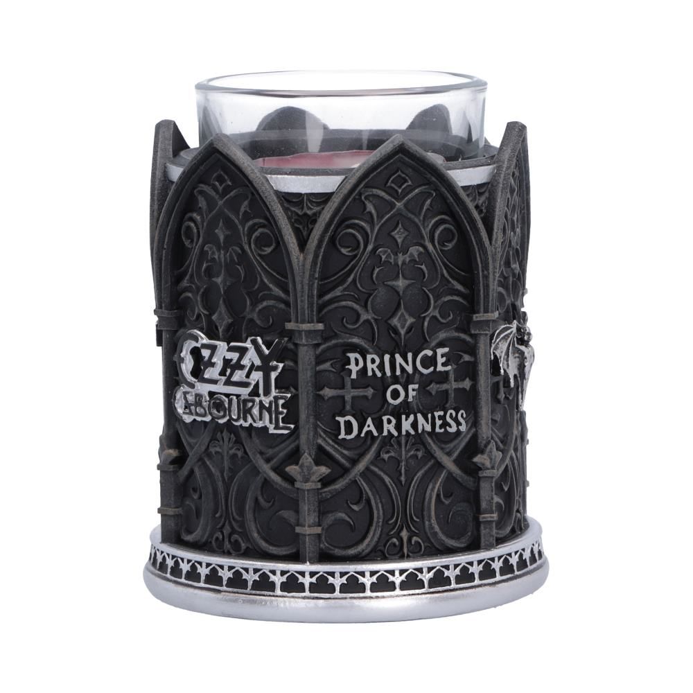 Ozzy Osbourne gothic tea light holder front view
