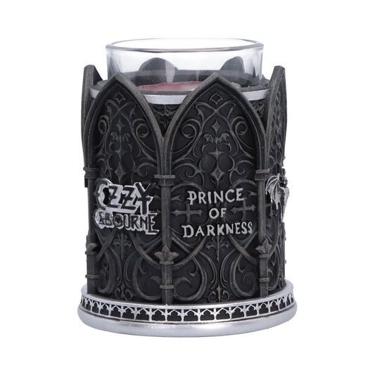 Ozzy Osbourne gothic tea light holder front view