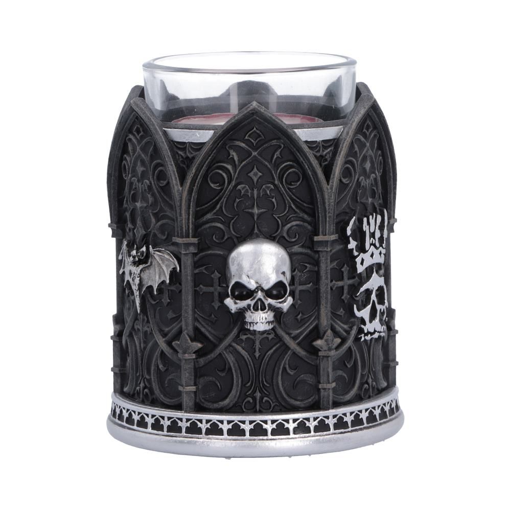 Prince of Darkness tea light holder skull design
