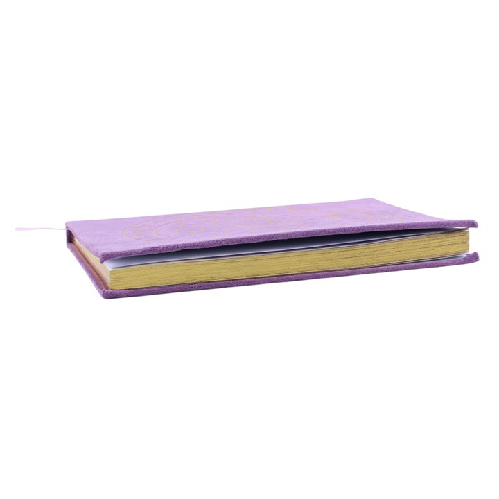 Purple celestial journal with gold gilded page edges