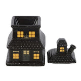 Black Haunted House Oil Burner & Wax Warmer