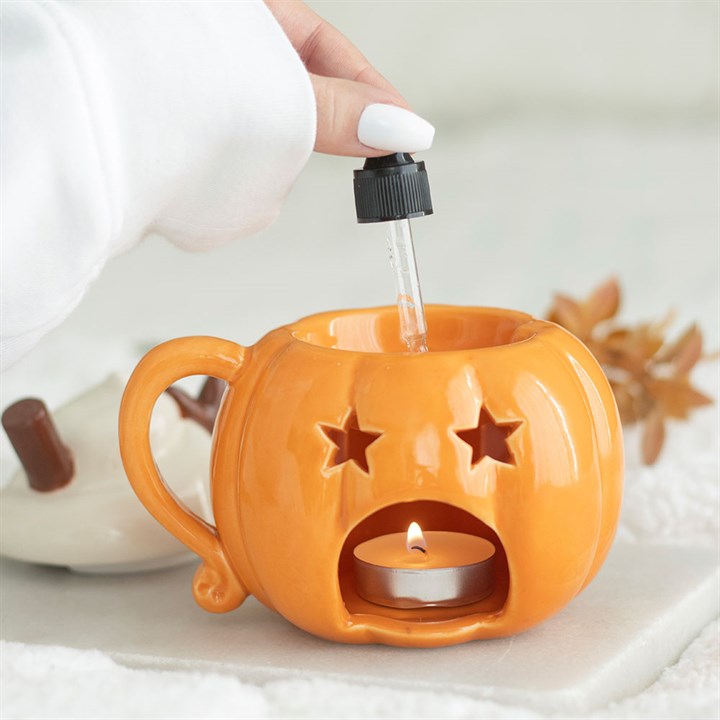 Pumpkin Cream Lidded Oil Burner