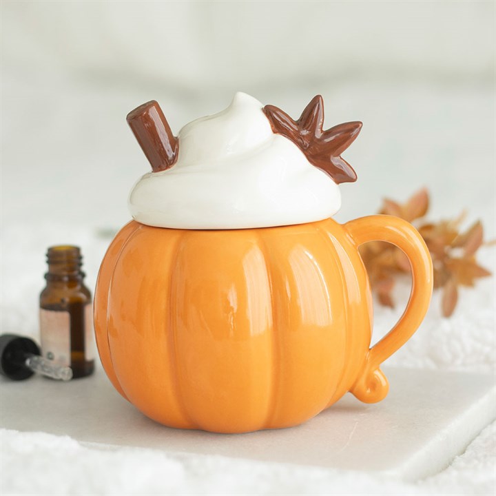 Pumpkin Cream Lidded Oil Burner