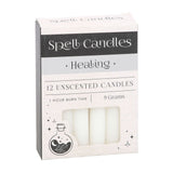 Pack of 12 White Healing Spell Candles