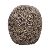 Paisley Black and Gold Skull