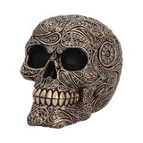 Paisley Black and Gold Skull