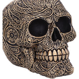 Paisley Black and Gold Skull