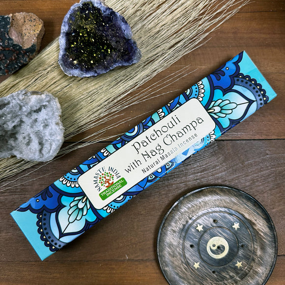 Patchouli & Nag Champa Namaste Mandala Masala Incense Sticks