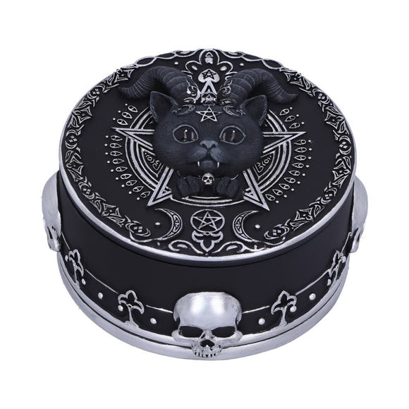Pawzuph Horned Cat Trinket Box