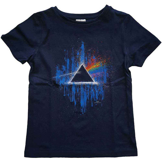 Pink Floyd Kid's T-Shirt: Dark Side of the Moon Blue Splatter