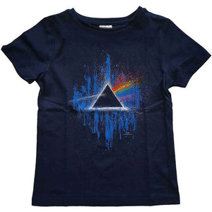 Pink Floyd Kid's T-Shirt: Dark Side of the Moon Blue Splatter