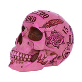 Pink Tattoo Fund Skull Money Box