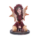 Poppy Red Crystal Fairy Figurine