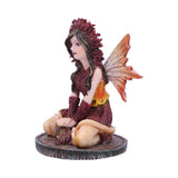 Poppy Red Crystal Fairy Figurine
