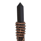Protection Black Obsidian Crystal Point Wand
