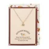 Pumpkin Necklace on Greetings Card